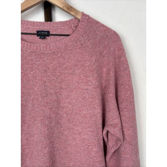 J. Crew Men’s Supersoft Lambswool Blend Crewneck Sweater Large Light Red Preppy - Picture 3 of 13